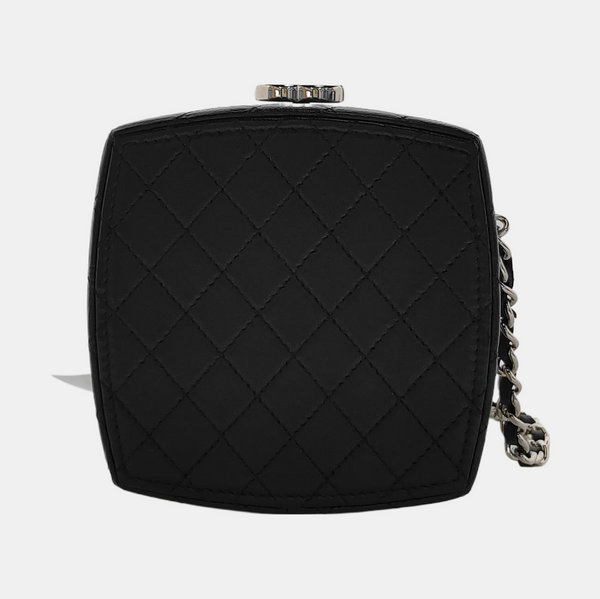 Large Quilted Lambskin Black