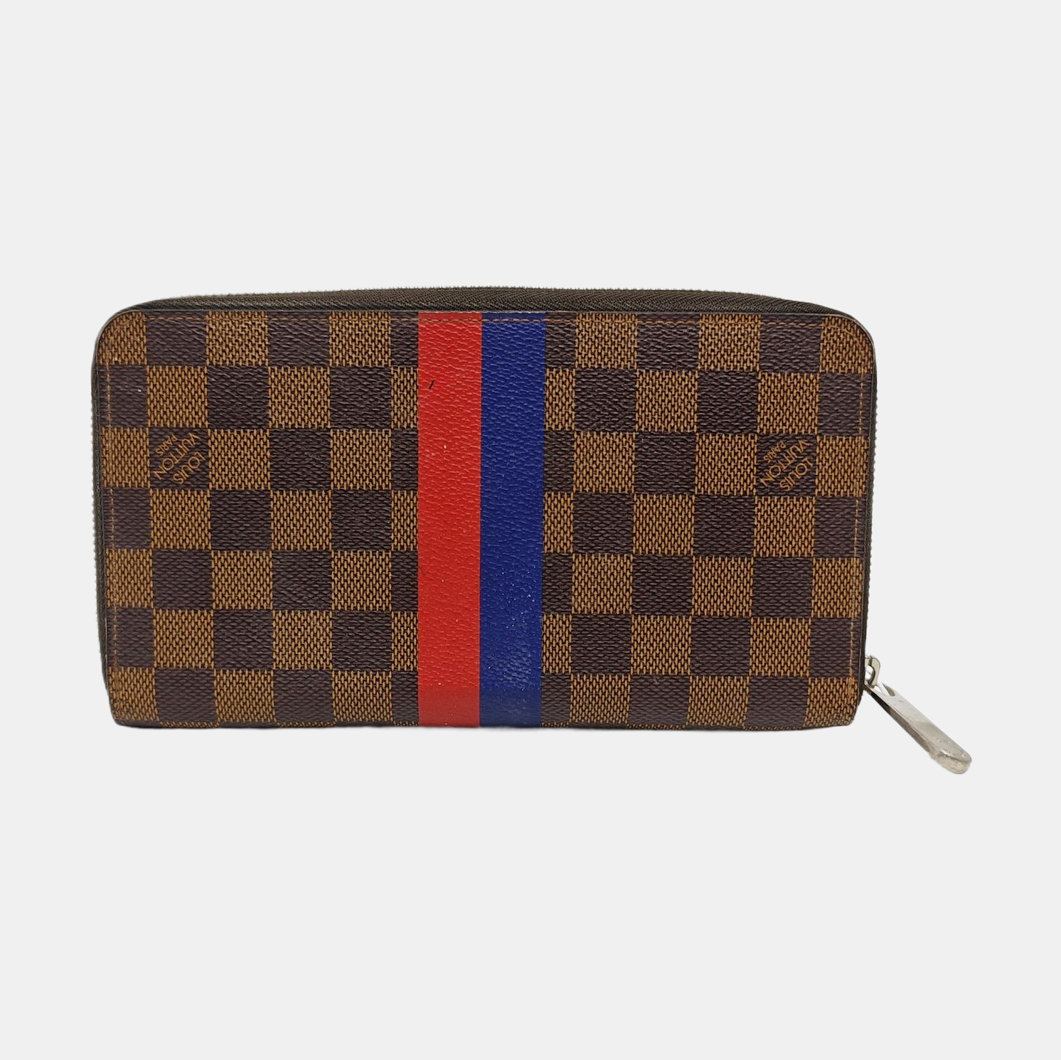 Damier Ebene Coated Canvas Wallet Brown