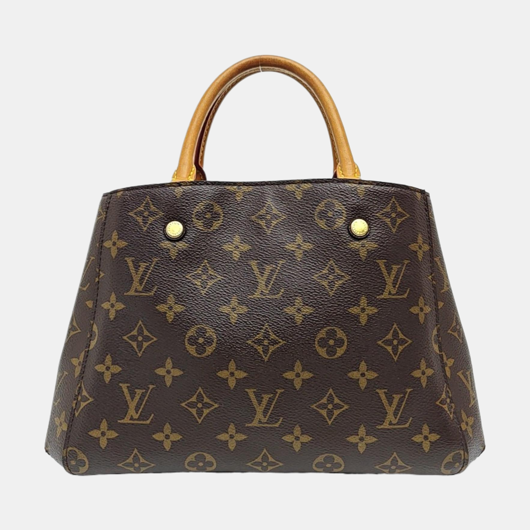 MONTAIGNE Monogram Coated Canvas Brown