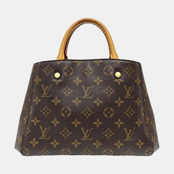 MONTAIGNE Monogram Coated Canvas Brown