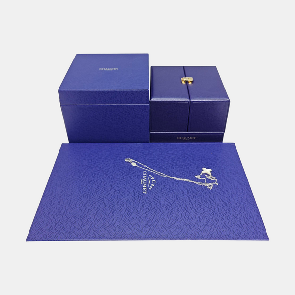 Jeux De Liens 18k White Gold Silver Necklace