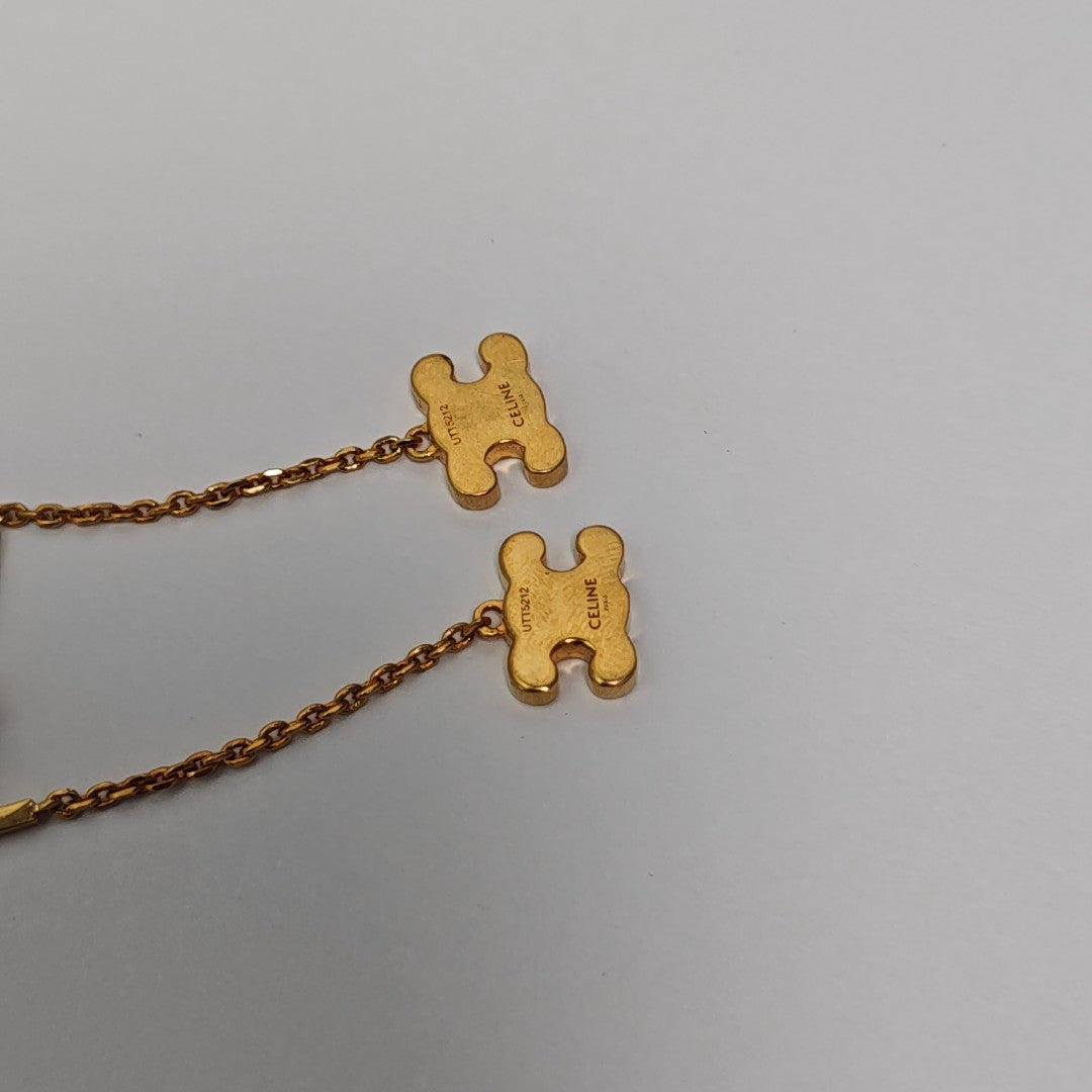 Metal Gold Stud Earrings