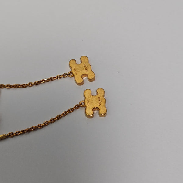 Metal Gold Stud Earrings
