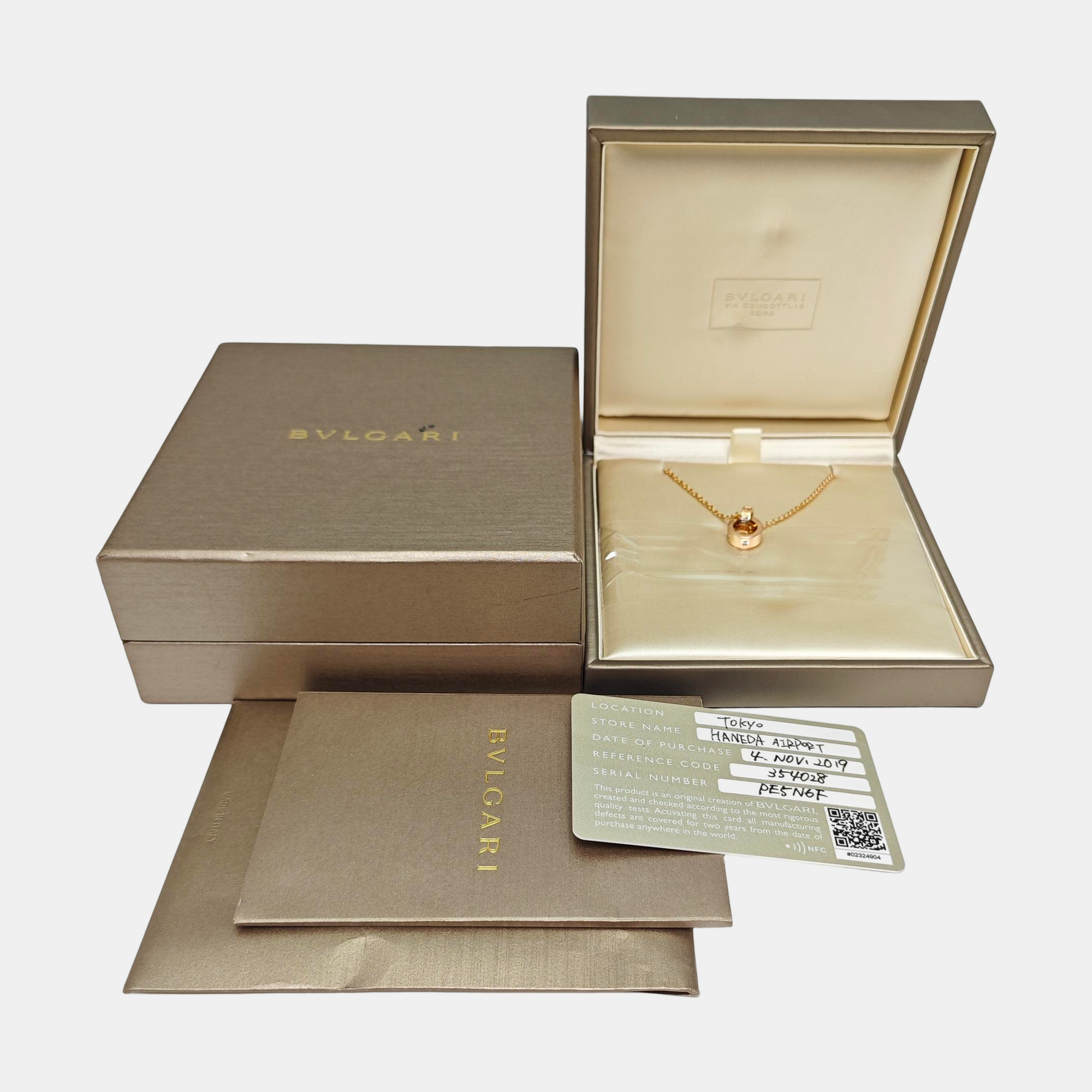 BVLGARI BVLGARI 18k Rose Gold Necklace