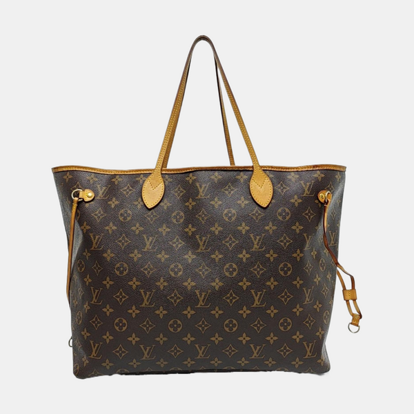NEVERFULL GM Monogram Coated Canvas Brown