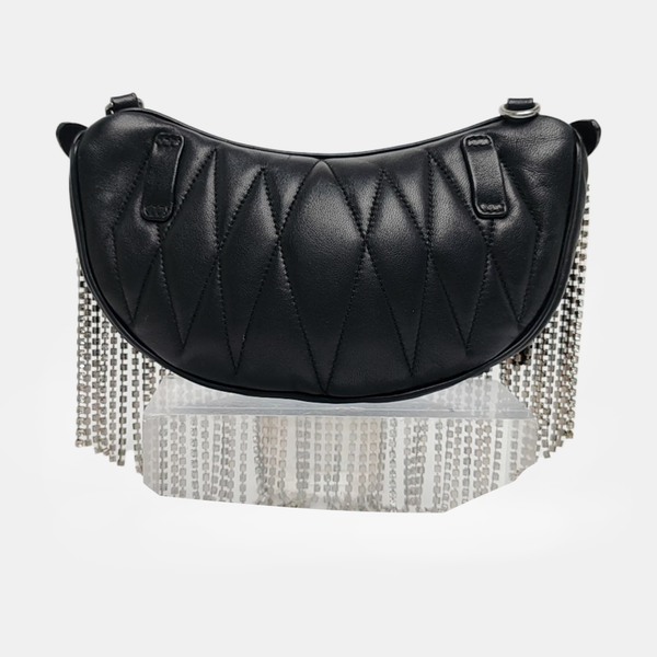 Fringed Lambskin Black