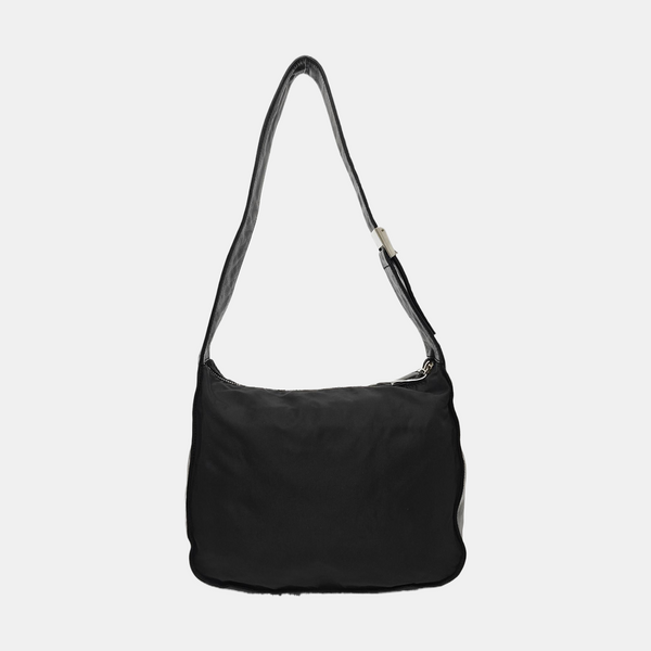 Nylon Shoulder Bag Black
