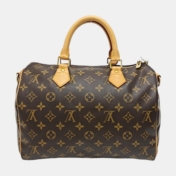 SPEEDY 30 Monogram Coated Canvas Brown