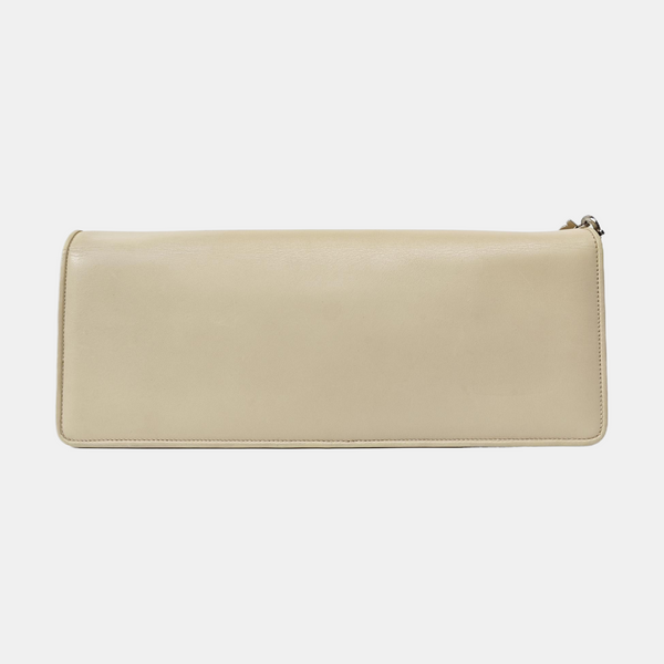 Calfskin Top Handle Bag Beige