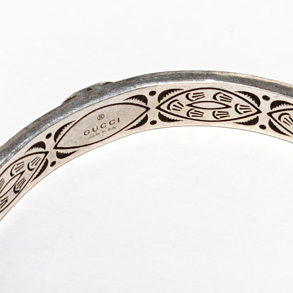 Interlocking G 925 Sterling Silver Bangle