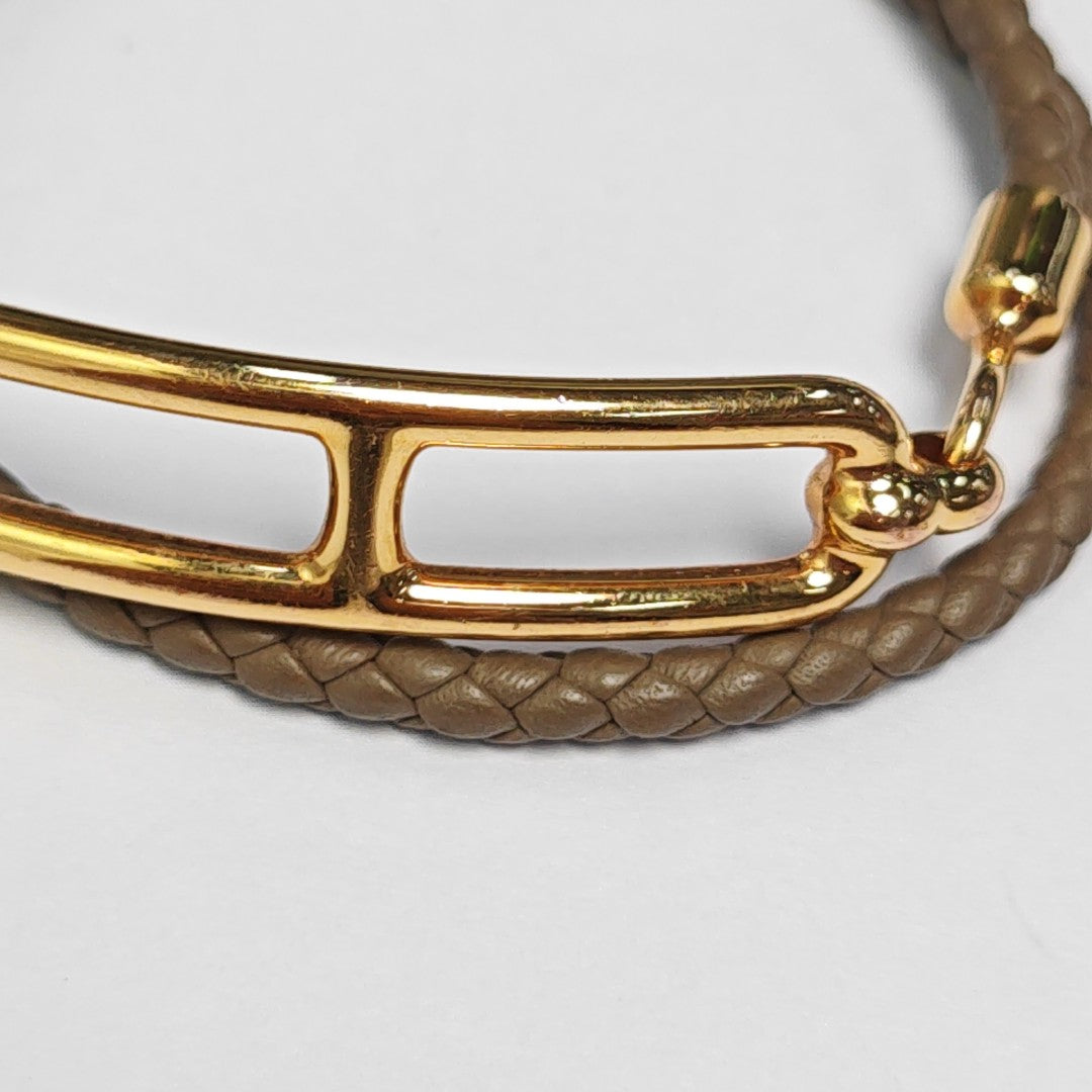 Roulis Leather Beige Bracelet