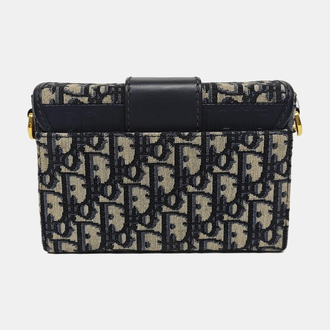 30 Montaigne Mini Oblique Canvas Blue