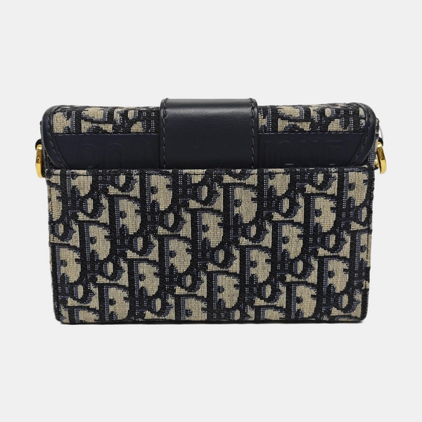 30 Montaigne Mini Oblique Canvas Blue