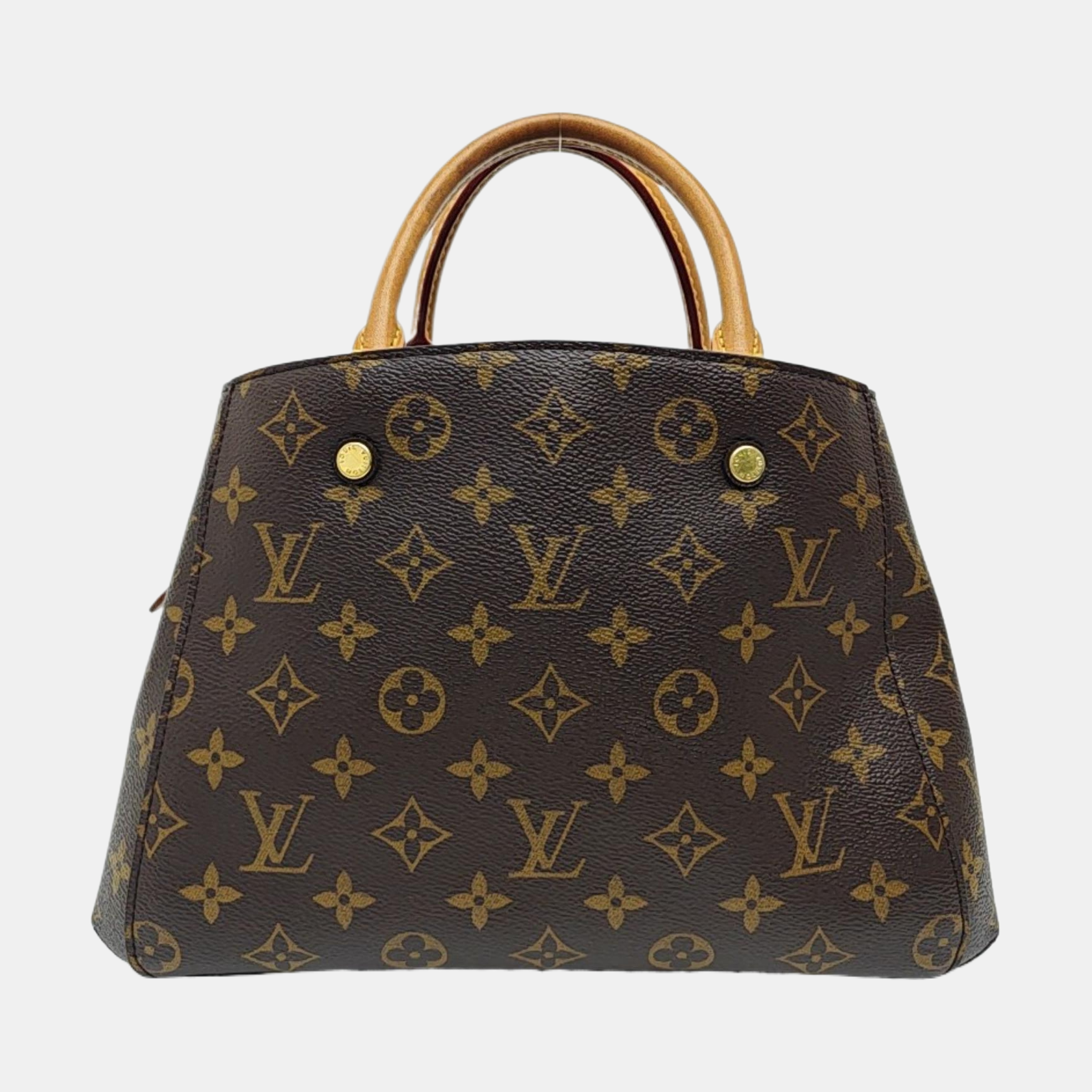 MONTAIGNE Monogram Coated Canvas Brown