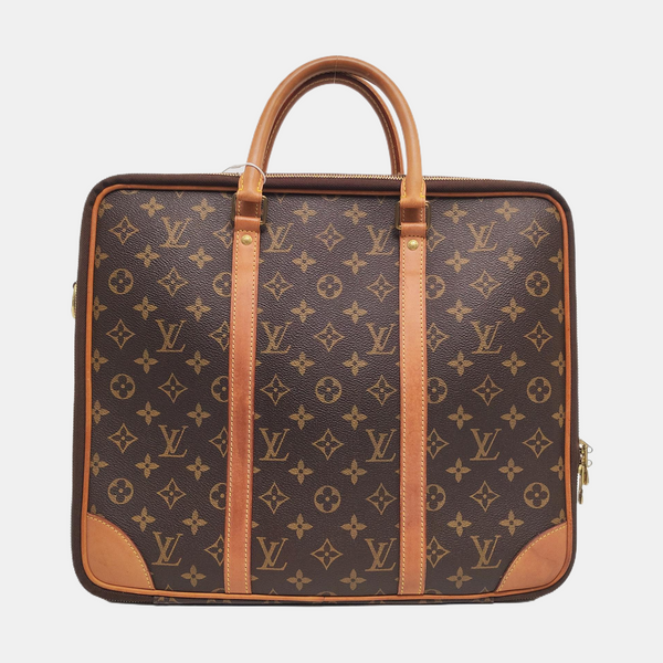PORTE-DOCUMENTS Monogram Coated Canvas Brown