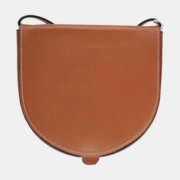 Authenticated pre-owned  Heel Small Calfskin Brown - Shoulder Bag at Looply