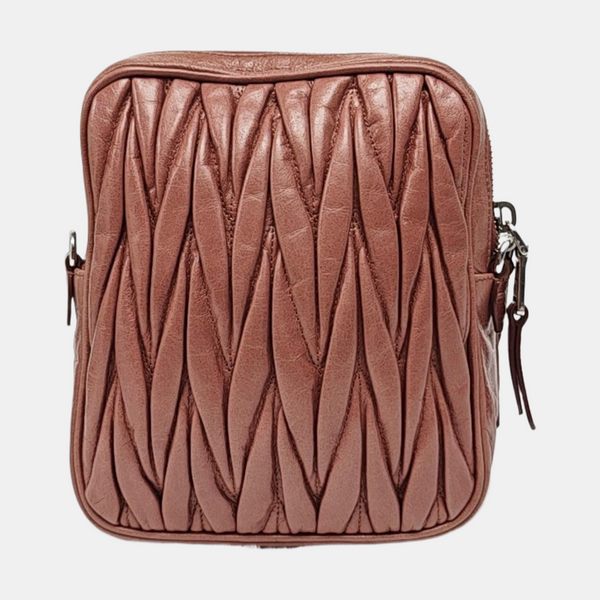 Matelassé Quilted Calfskin Brown