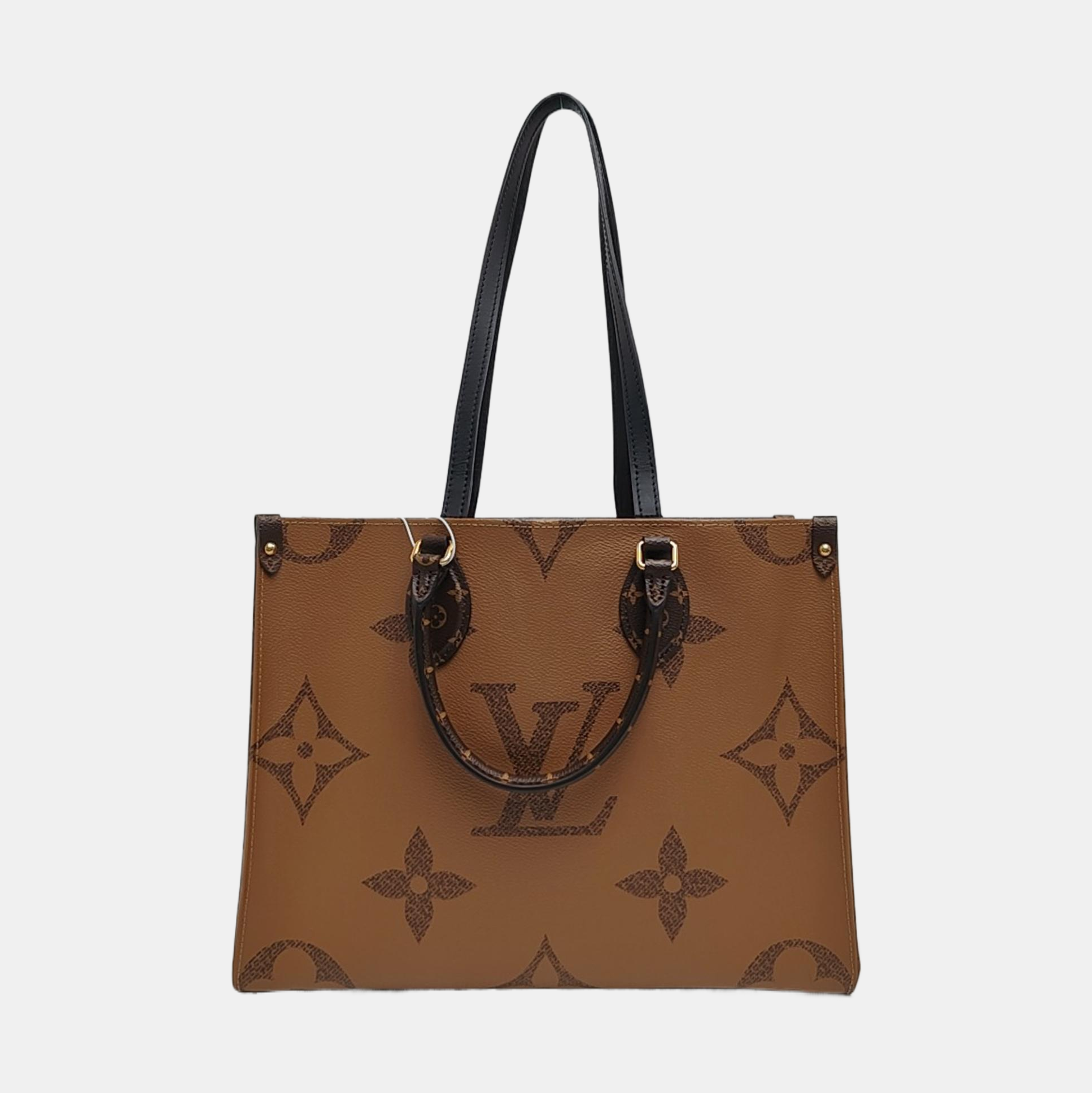 ONTHEGO MM Monogram Coated Canvas Brown