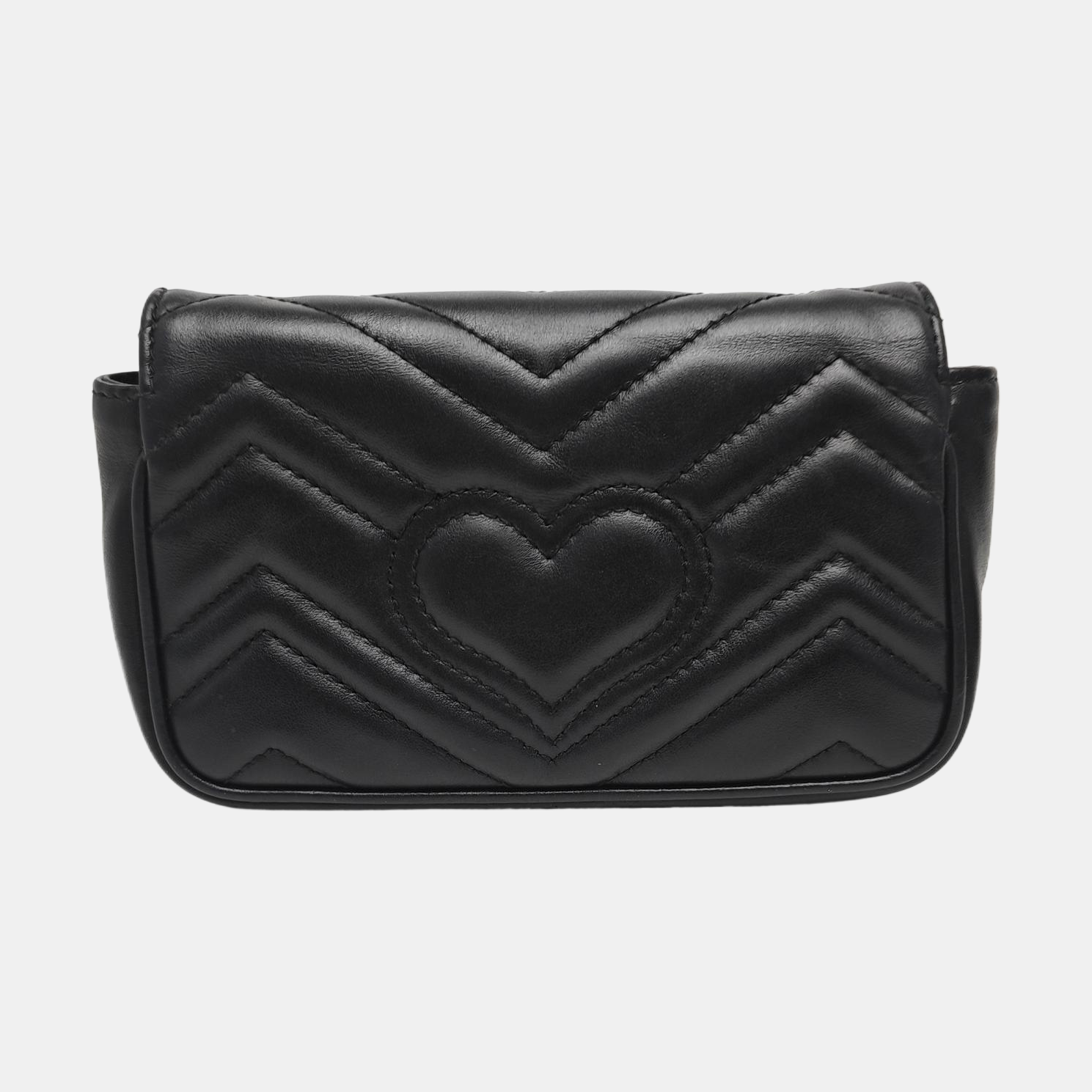 GG Marmont Mini Quilted Calfskin Black