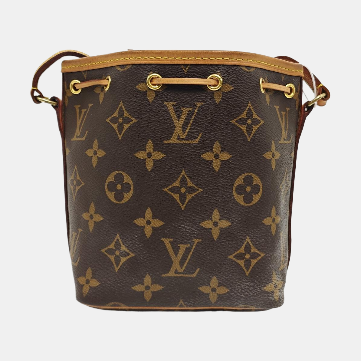 NÉONOÉ Nano Monogram Coated Canvas Brown