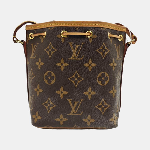 NÉONOÉ Nano Monogram Coated Canvas Brown