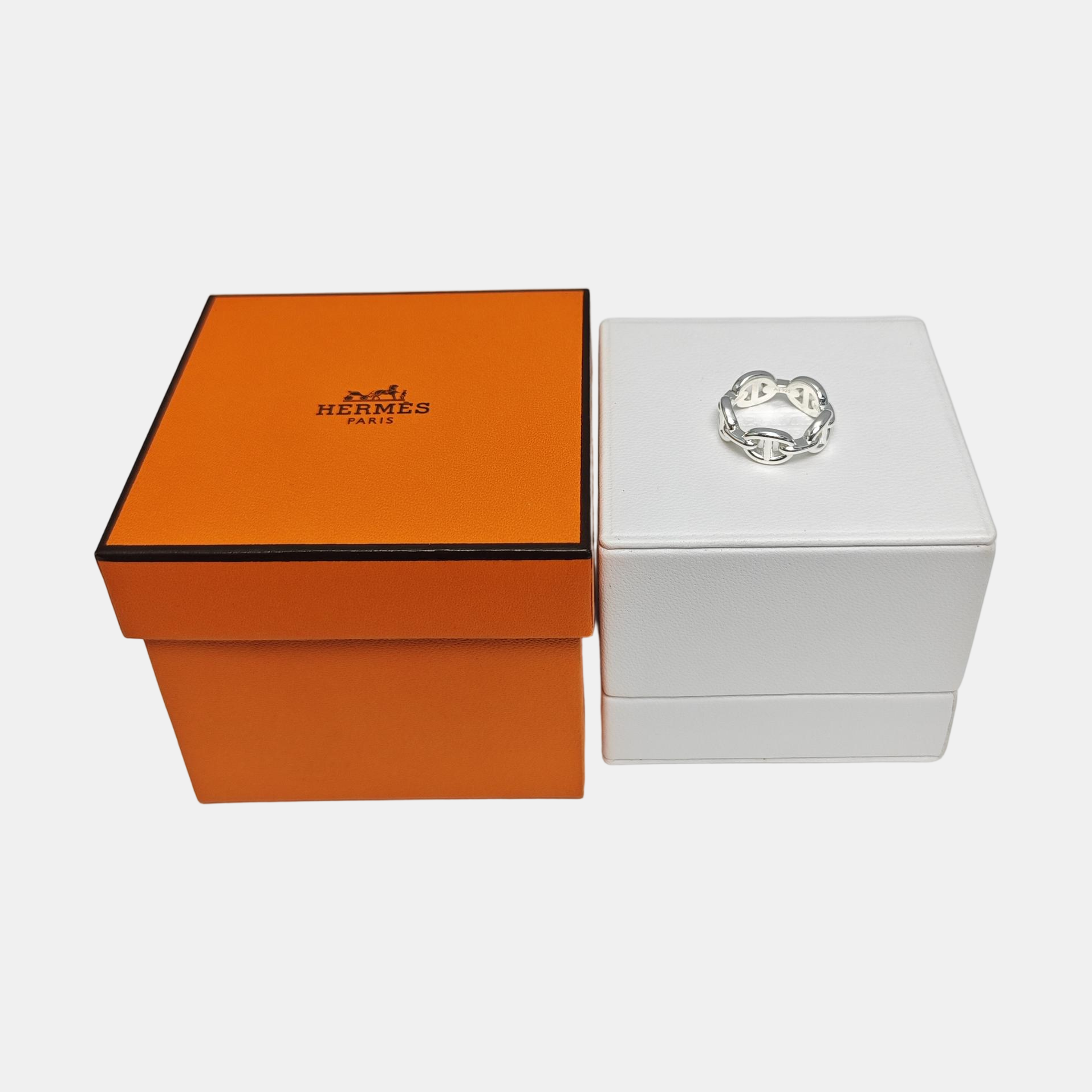 Chaine D'ancre Enchainee 925 Sterling Silver Ring EU 50