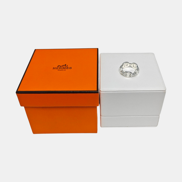 Chaine D'ancre Enchainee 925 Sterling Silver Ring EU 50