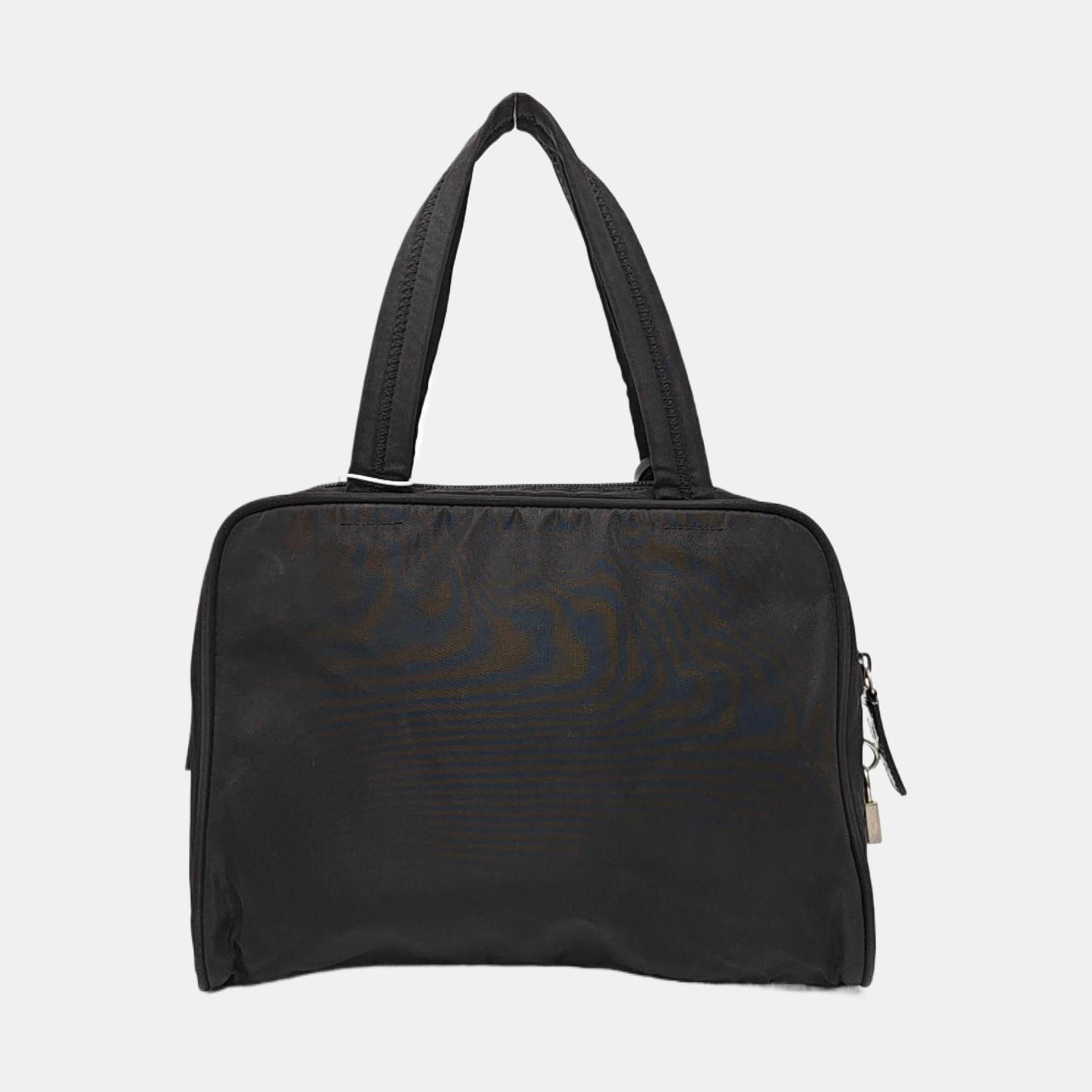 Nylon Top Handle Bag Black