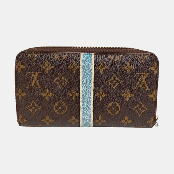 ZIPPY Monogram Coated Canvas Brown Wallet