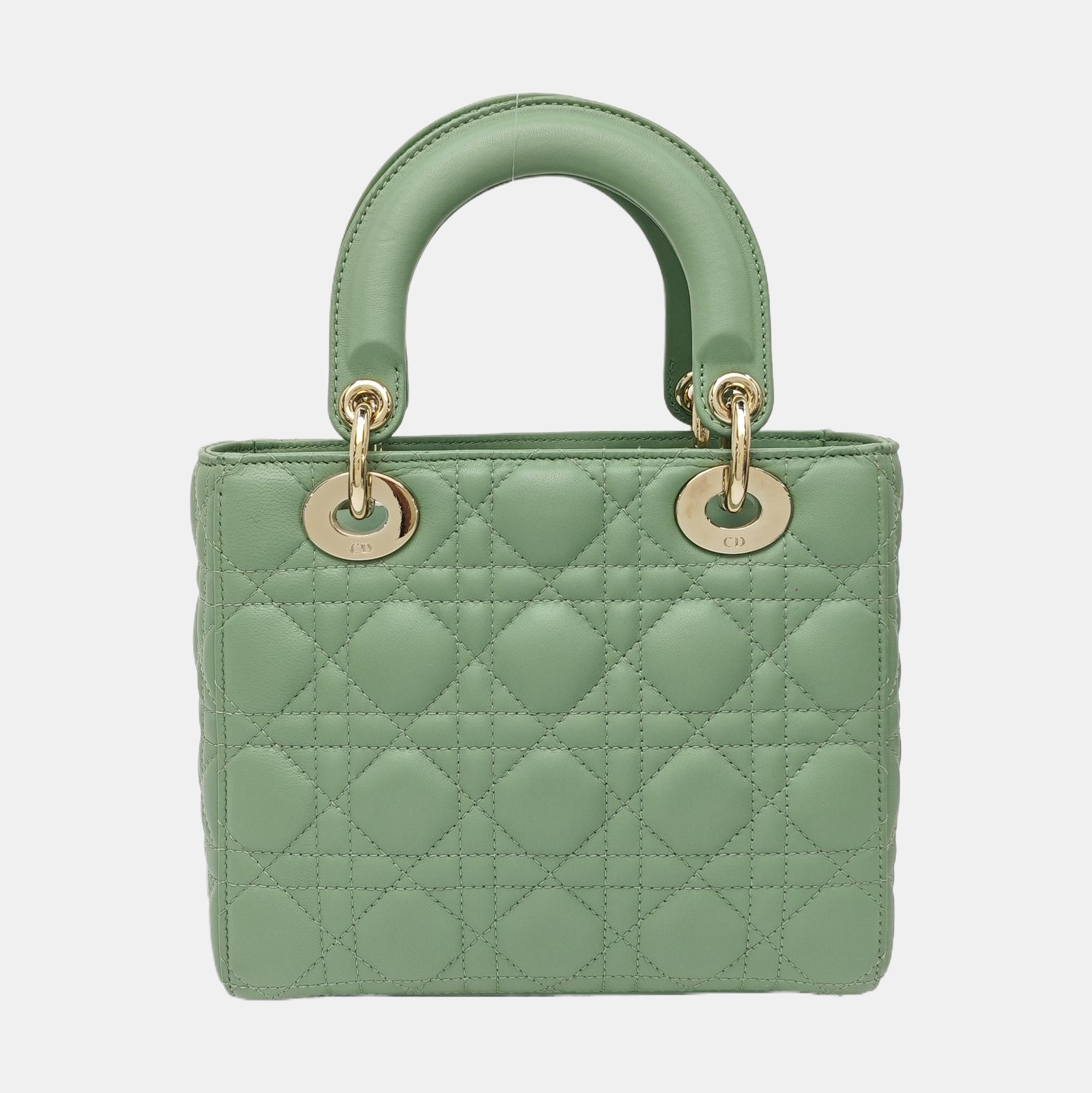 Lady Dior Small Cannage Lambskin Green