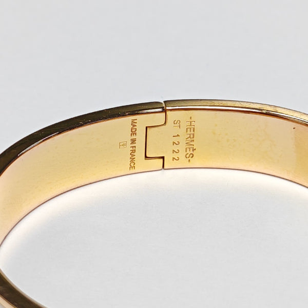Clic H Metal Gold Bangle