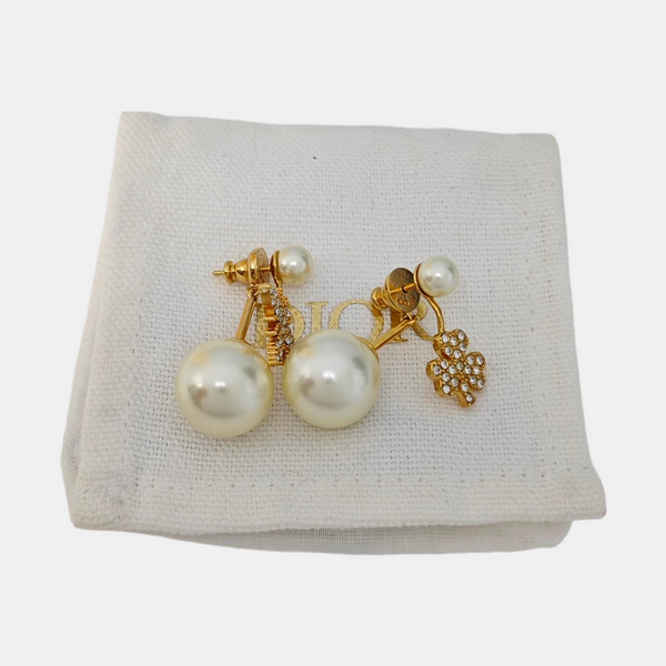 Metal White Stud Earrings