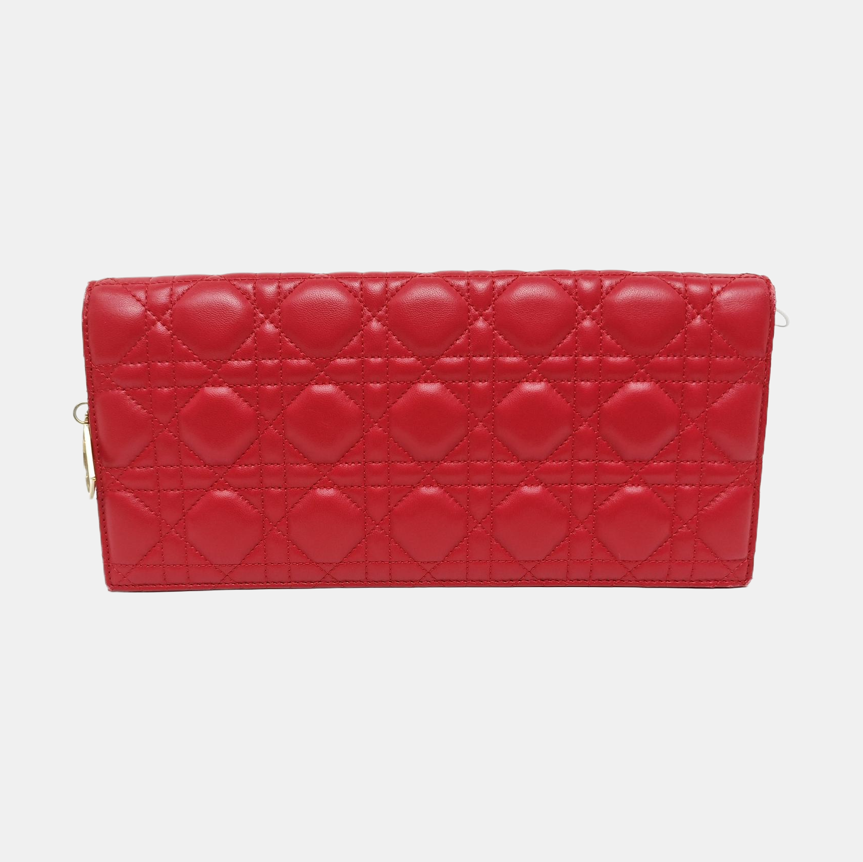 Lady Dior Cannage Calfskin Red