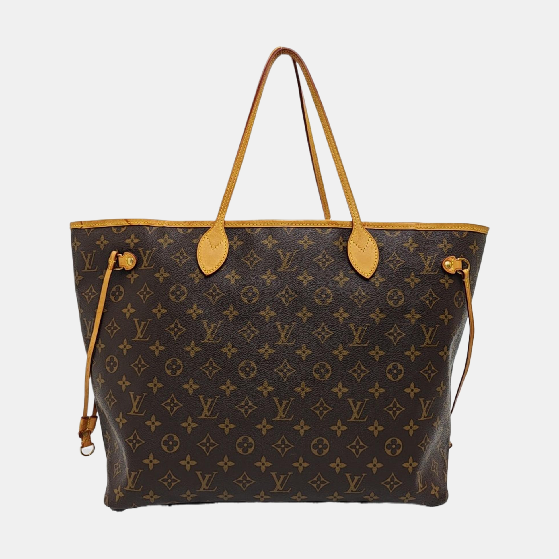 NEVERFULL GM Monogram Coated Canvas Brown