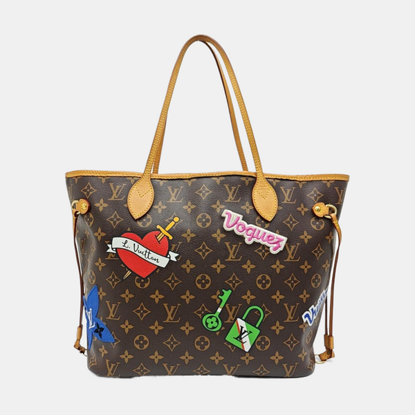 NEVERFULL MM Monogram Coated Canvas Brown
