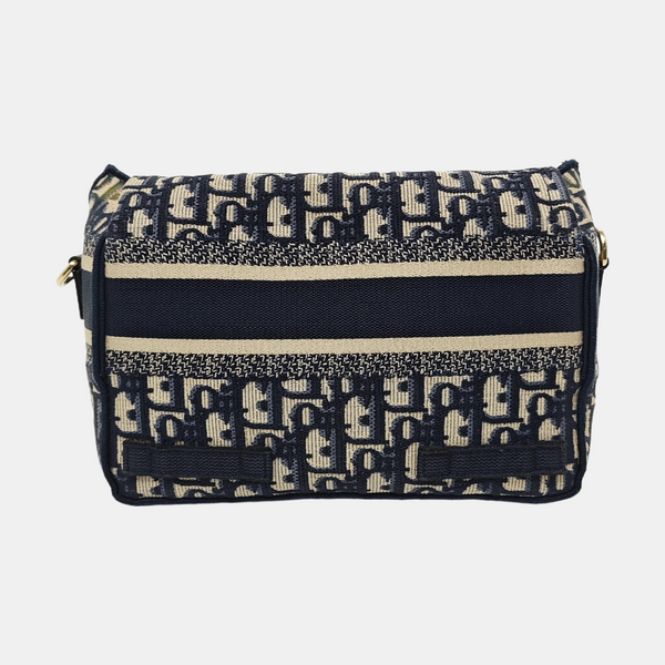Diorcamp Small Oblique Canvas Blue