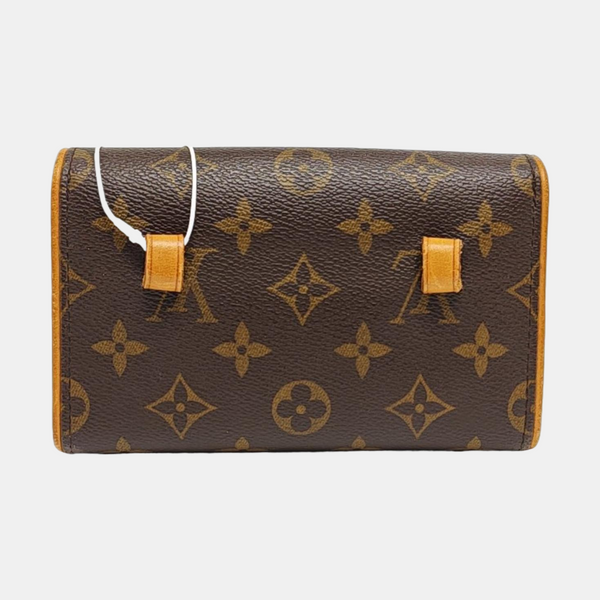 FLORENTINE Monogram Coated Canvas Brown