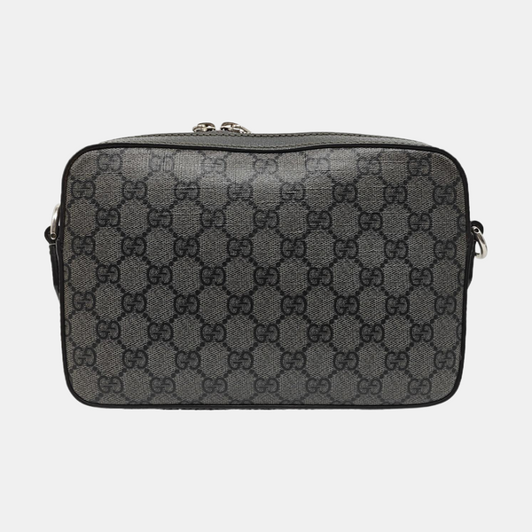 Ophidia Large Monogram Coated Canvas Gray