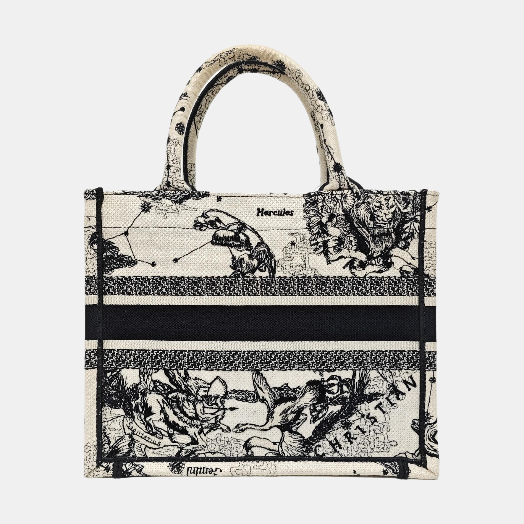 Book Tote Small Canvas White