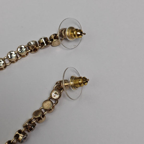 CC Logo Gold Plated Stud Earrings