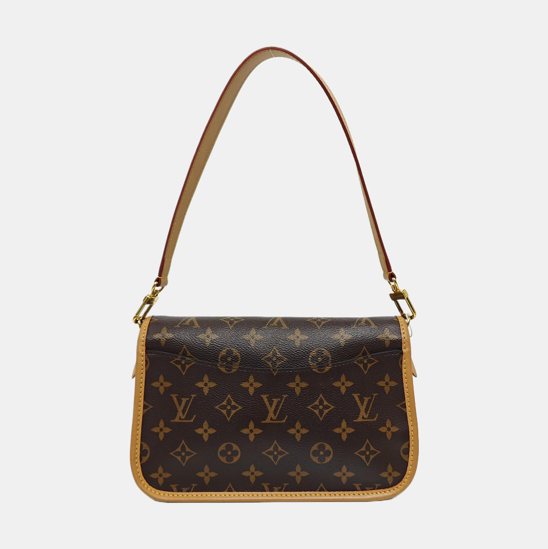DIANE Monogram Coated Canvas Brown