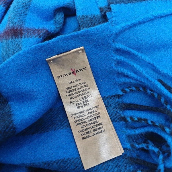 Cashmere Scarf Blue