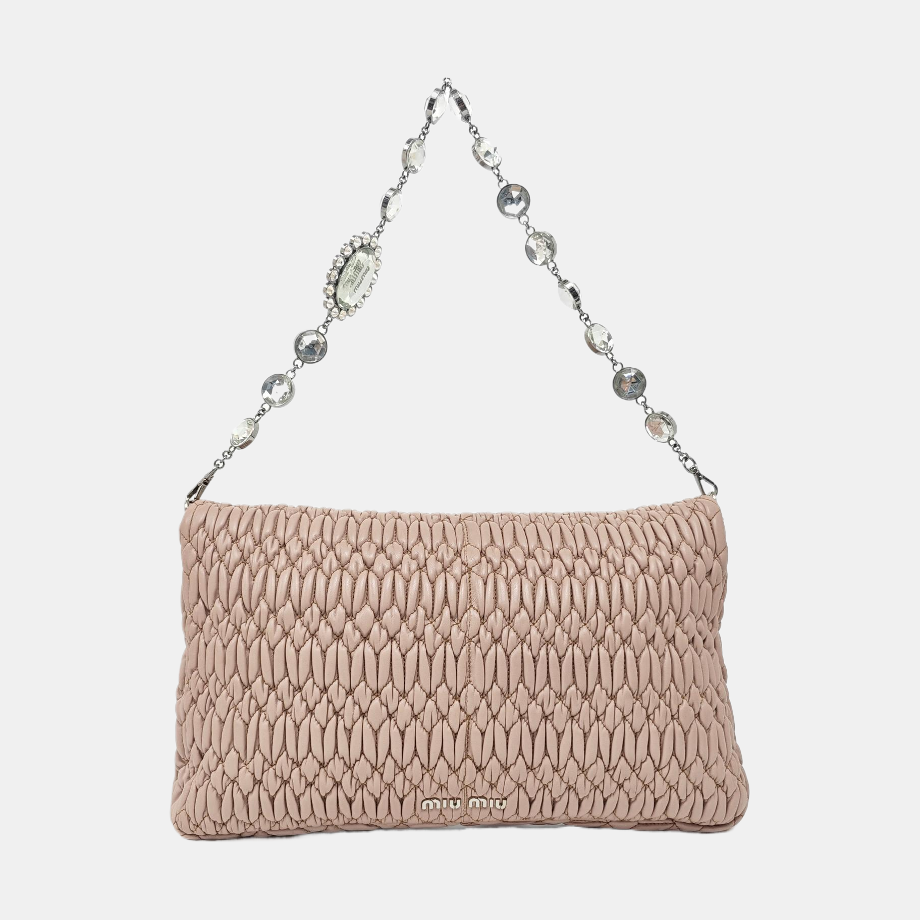 Crystal Quilted Lambskin Pink