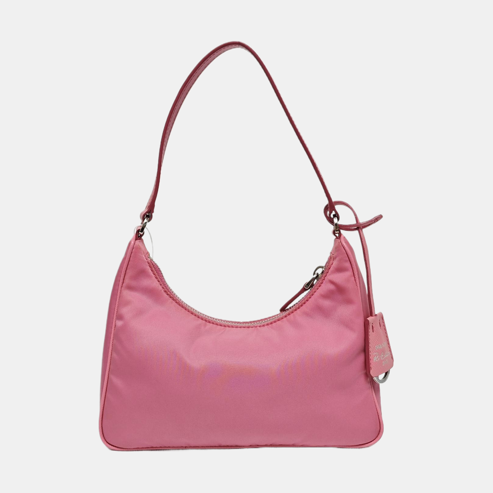 Authenticated pre-owned  Re-Edition2005 Mini Nylon Pink - Top Handle Bag at Looply