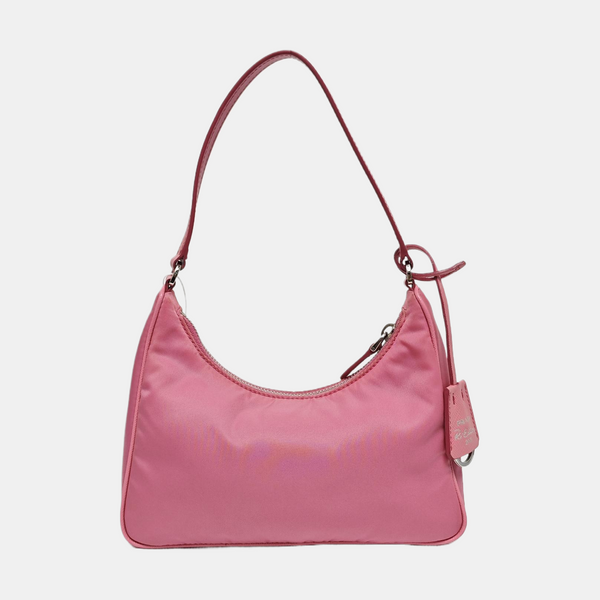 Authenticated pre-owned  Re-Edition2005 Mini Nylon Pink - Top Handle Bag at Looply