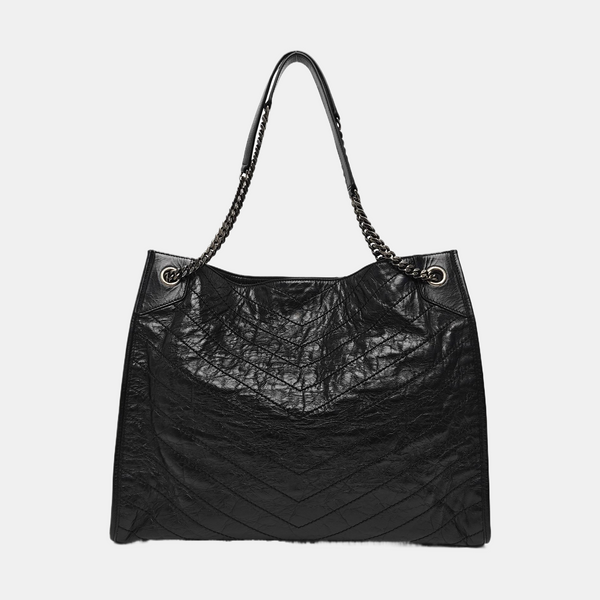 NIKI Quilted Calfskin Gray