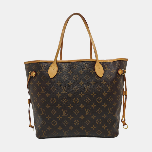 NEVERFULL MM Monogram Coated Canvas Brown