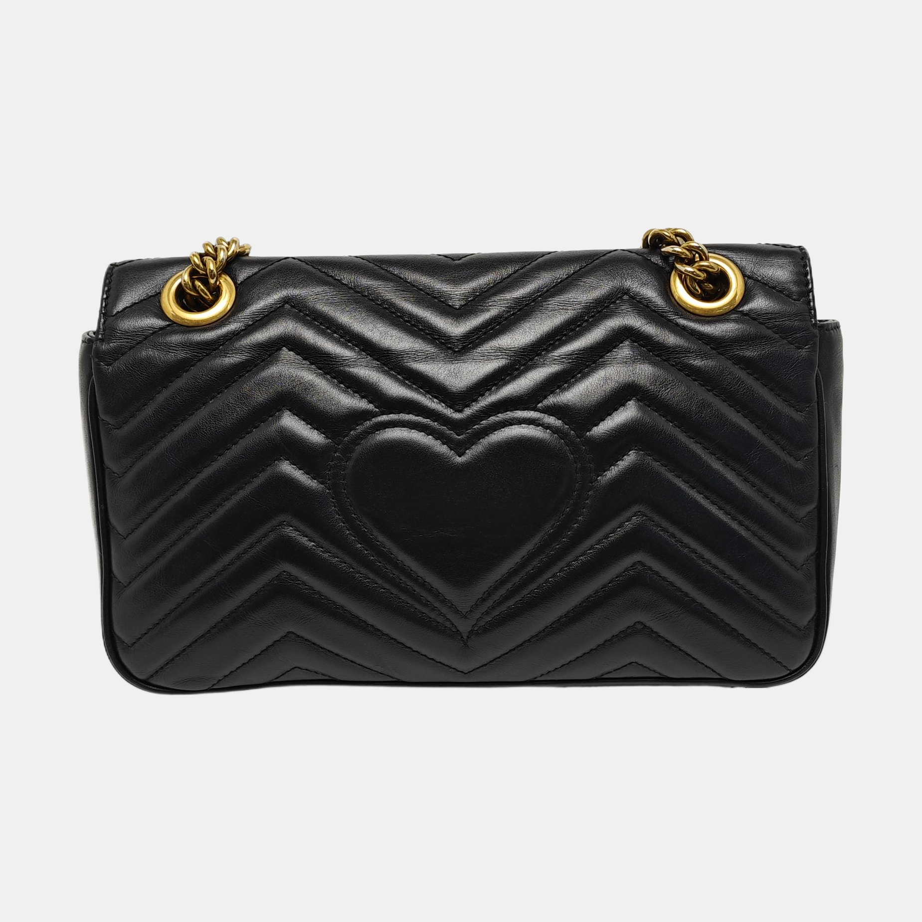 GG Marmont Medium Quilted Calfskin Black
