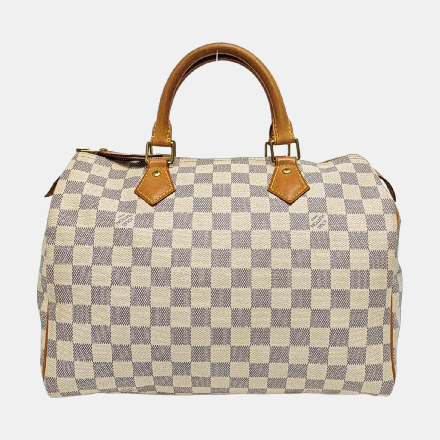 SPEEDY 30 Damier Azur Coated Canvas White