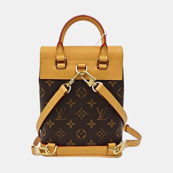 SOHO Mini Monogram Coated Canvas Brown